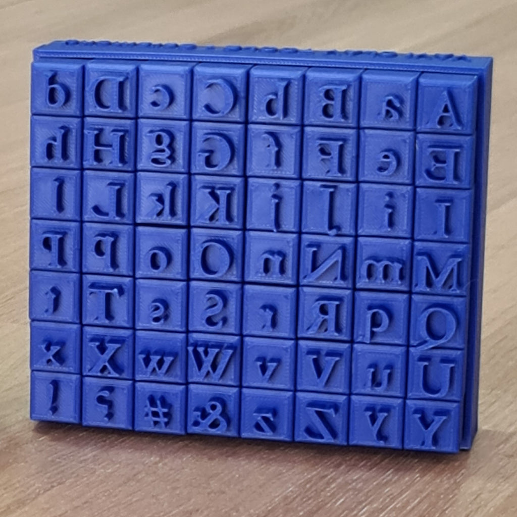 Alphabet Stamp set - Garamond - 56pcs