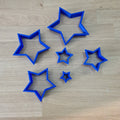 Star cutter set (6pcs) - 2cms - 12cms