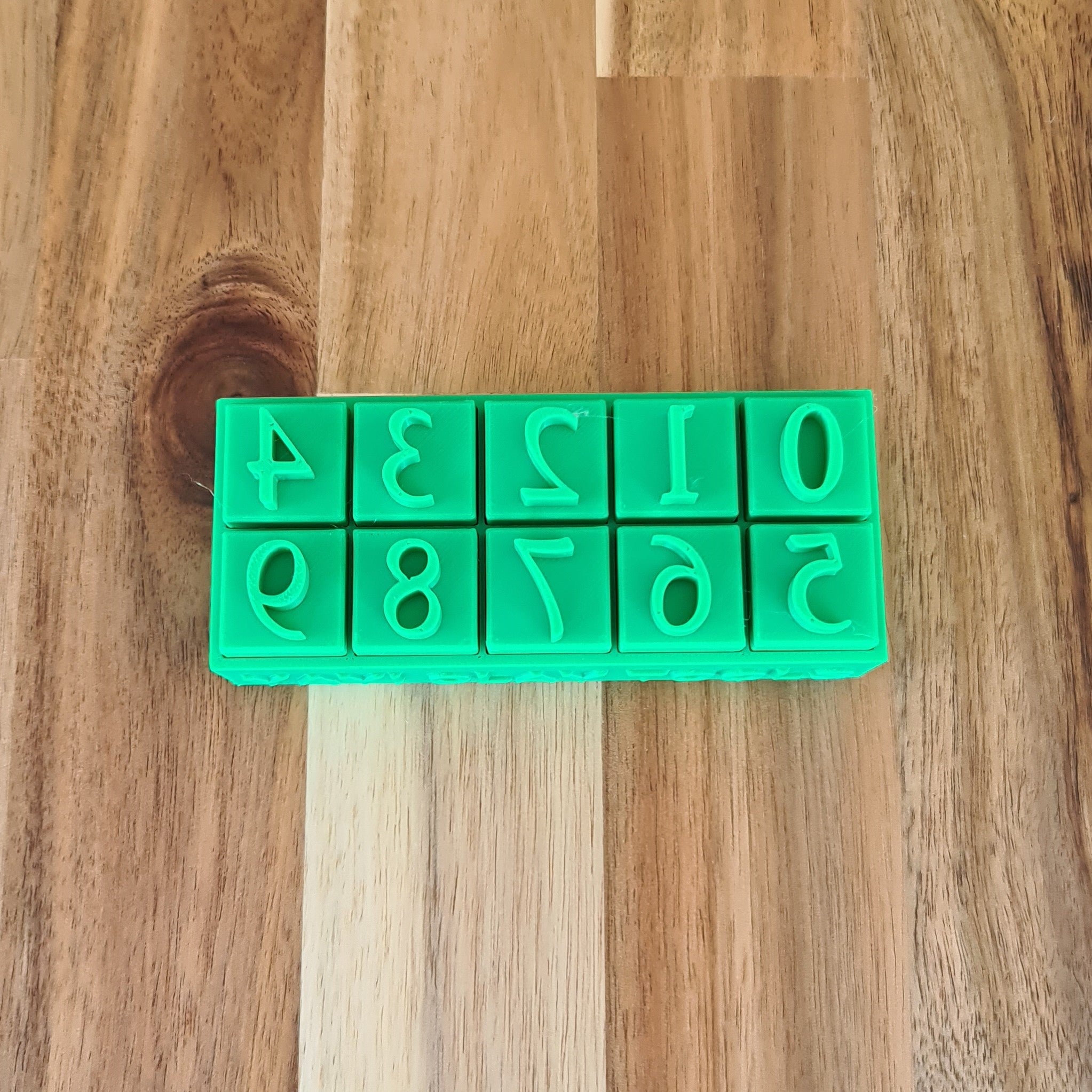 Number Stamp set - Californian (10 pcs)