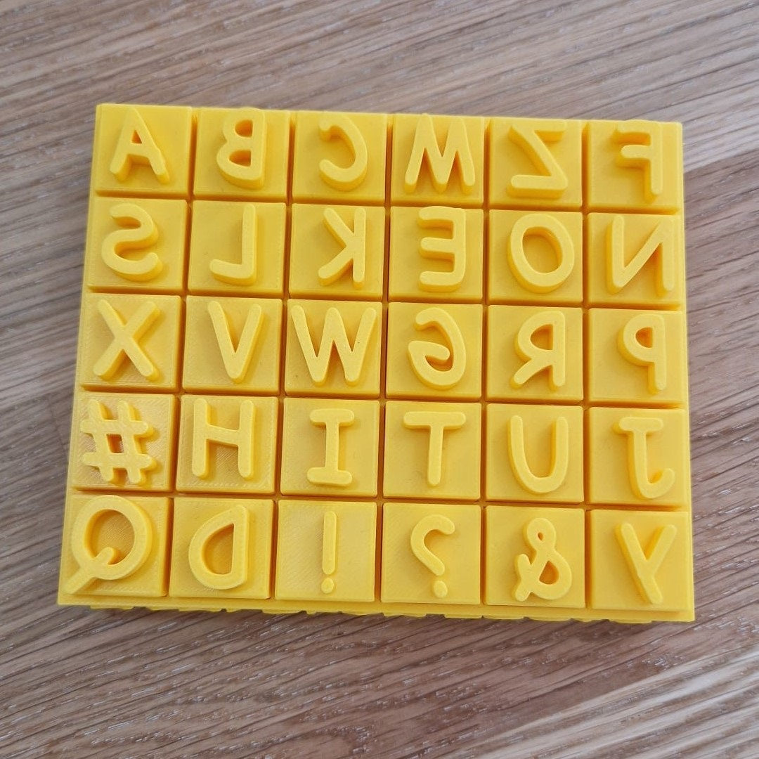 Alphabet Stamp set - Comic Sans (30 pcs)
