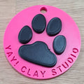 Paw Print key fob