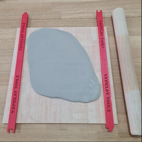 10mm clay thickness rolling guides (25cm) - Set x4