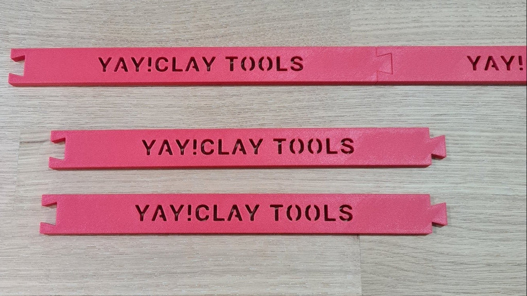 5mm clay thickness rolling guides (25cm) - Set x4
